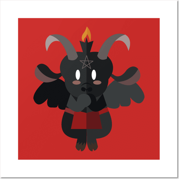 baby baphomet Wall Art by remerasnerds